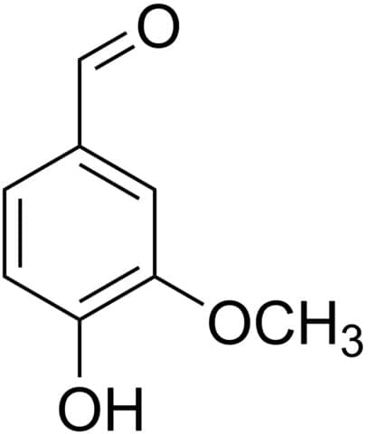 Vanilina, composto do aroma característico da baunilha